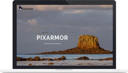 Exemple de site joomla : Pixarmor