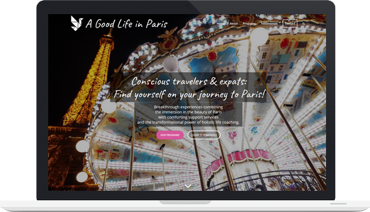 Exemple de site WordPress : A Good Life in Paris