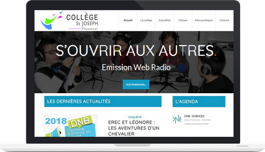 Exemple de site WordPress : Collège Saint Joseph