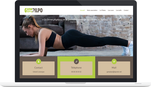 Exemple de site WordPress : GymPilpo