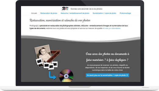 Exemple de site WordPress : Photograpix